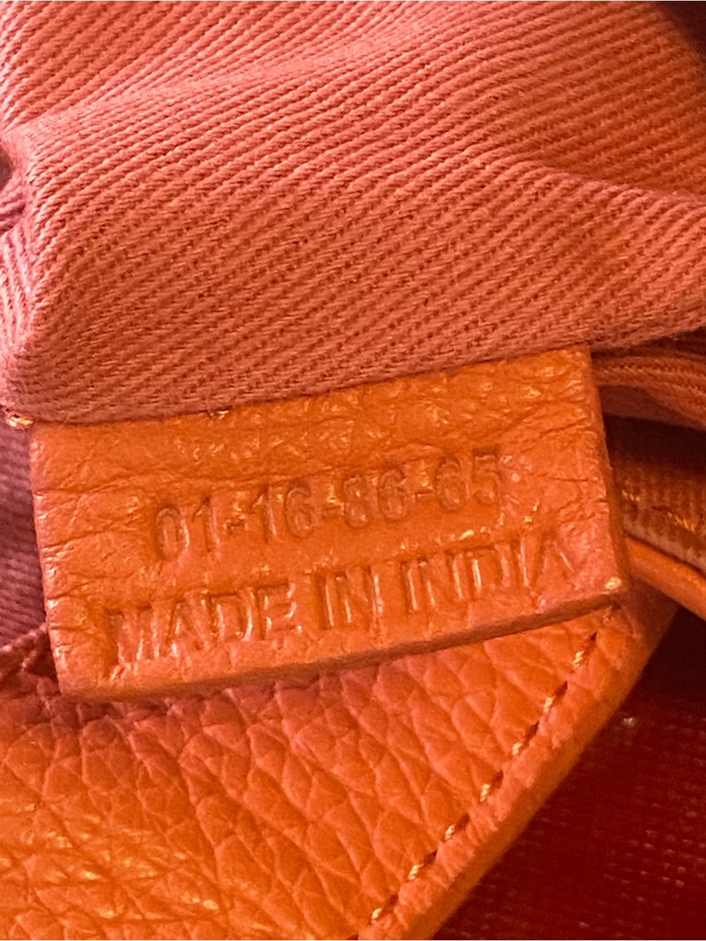 See By Chloé Orange Pebbled Leather Mini Bucket Bag with Tassels - Picture 11 of 15